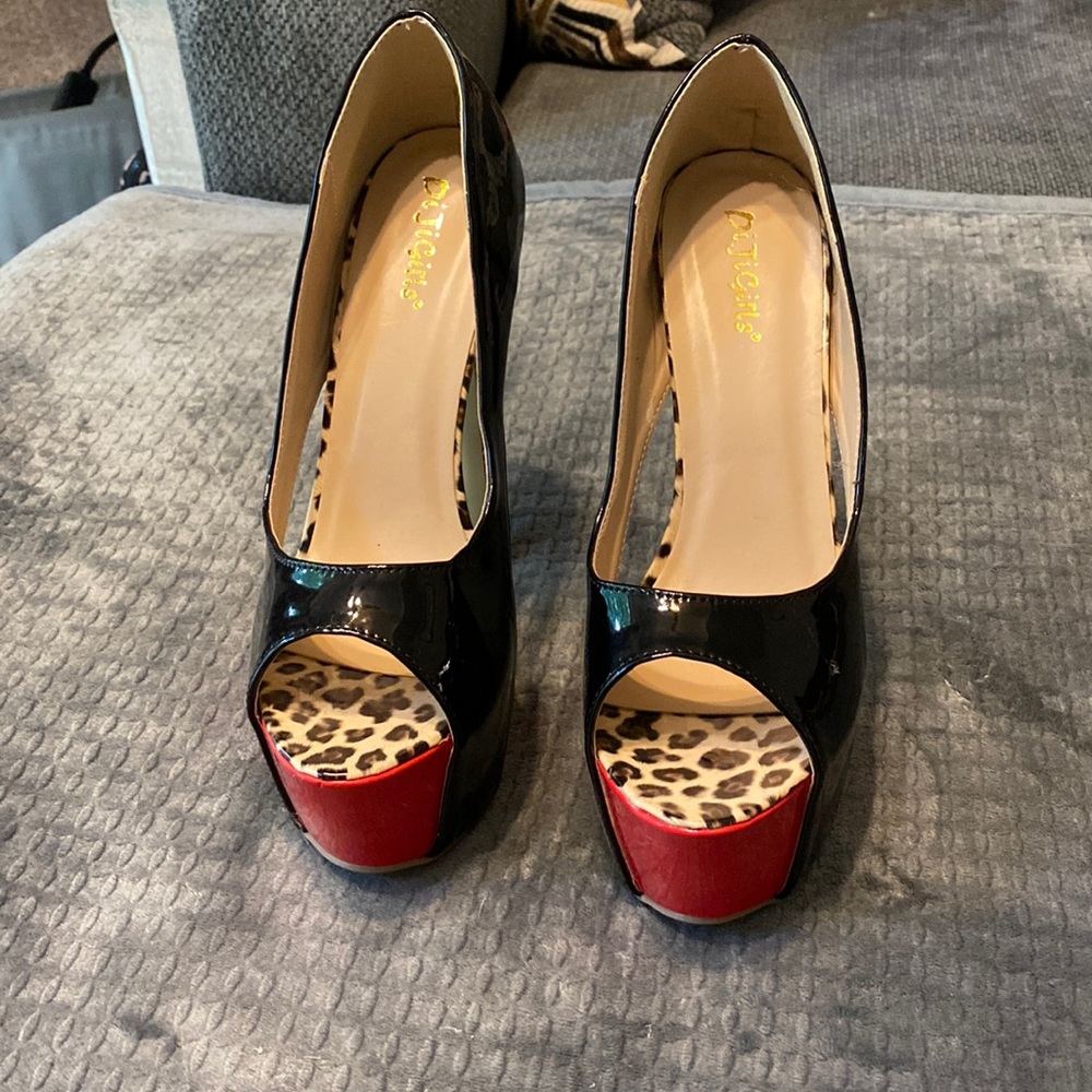 Brand new platform heels-still in box
